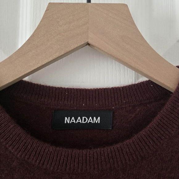 Naadam The Original Cashmere Sweater In Plum Size XS - Picture 6 of 8